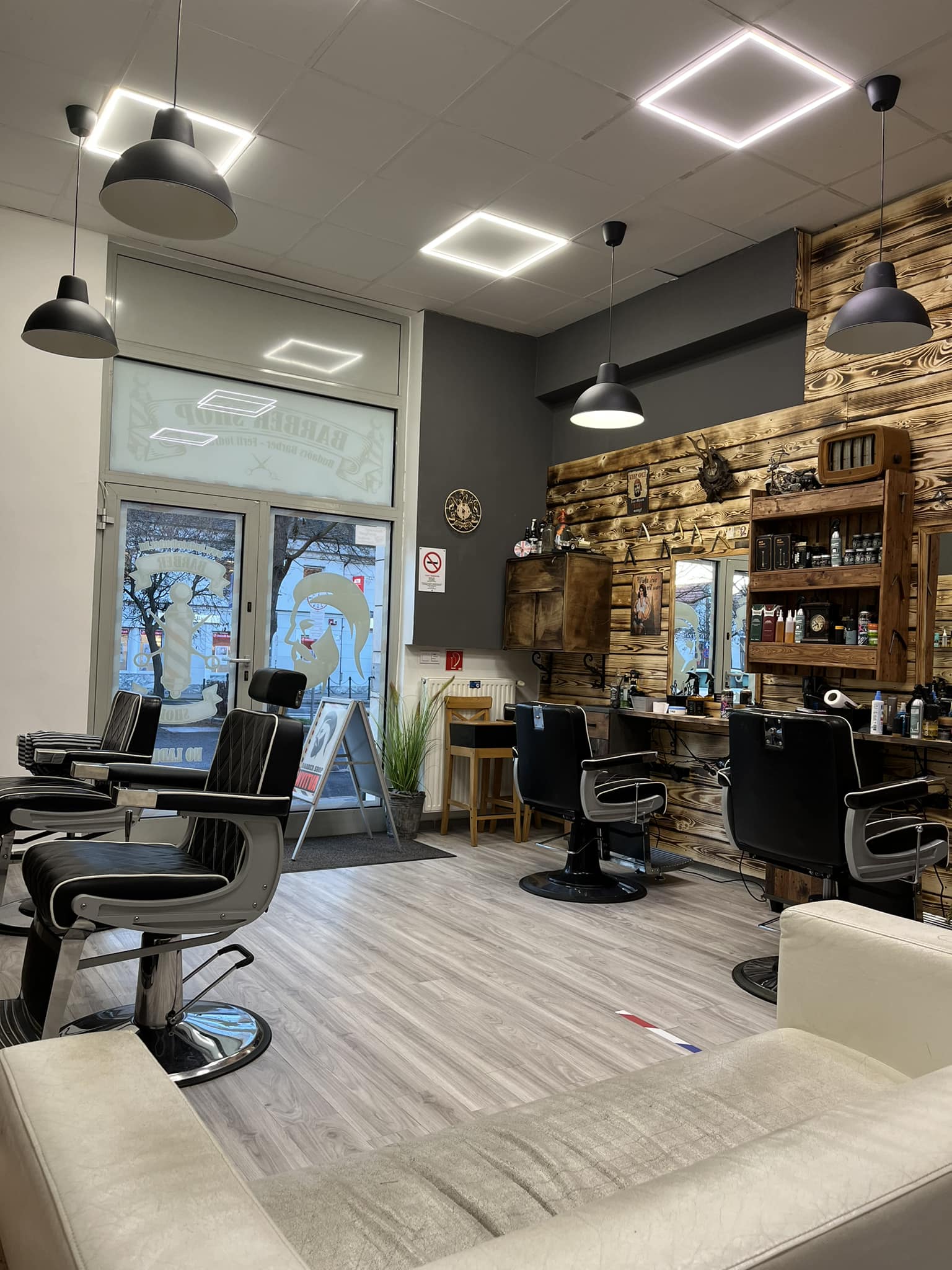 Budaörs Barber szalon belső tere