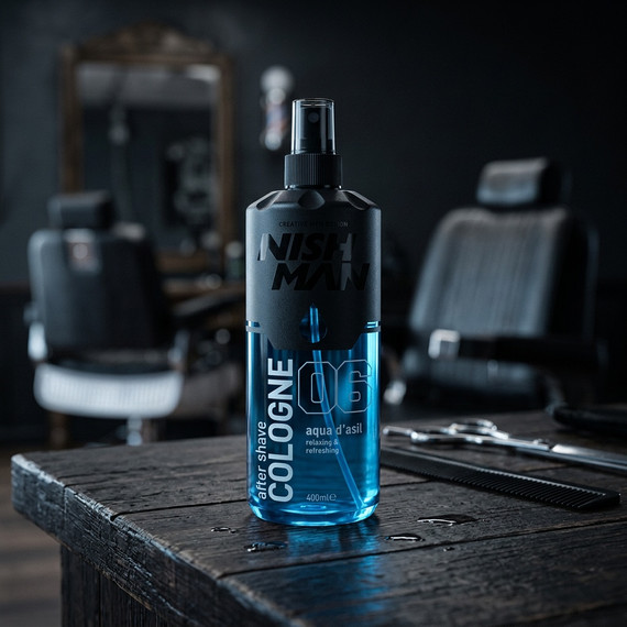 Nish Man After Shave Lotion Cologne 06 Aqua d'Asil 400ml